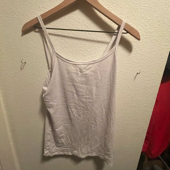 White Ribbed Tank - Picture 2 of 2
